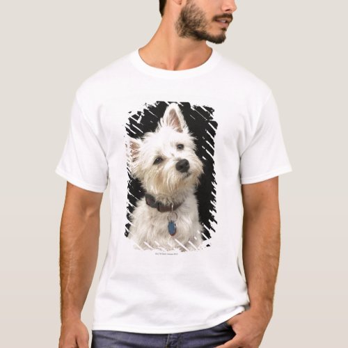 Westie West Highland terrier with collar T_Shirt