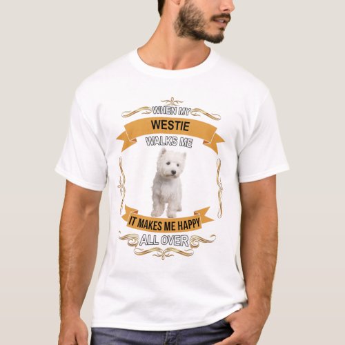 Westie West Highland White Terrier Dog t_shirt