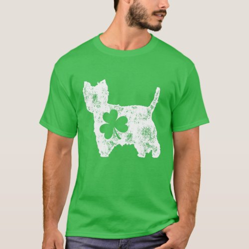 Westie West Highland White Terrier St Patricks Day T_Shirt