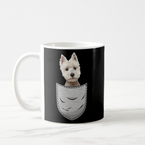 Westie White Highland Terrier Pocket For Dog Owner Coffee Mug