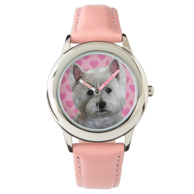 Westie with Heart Watch (Front)