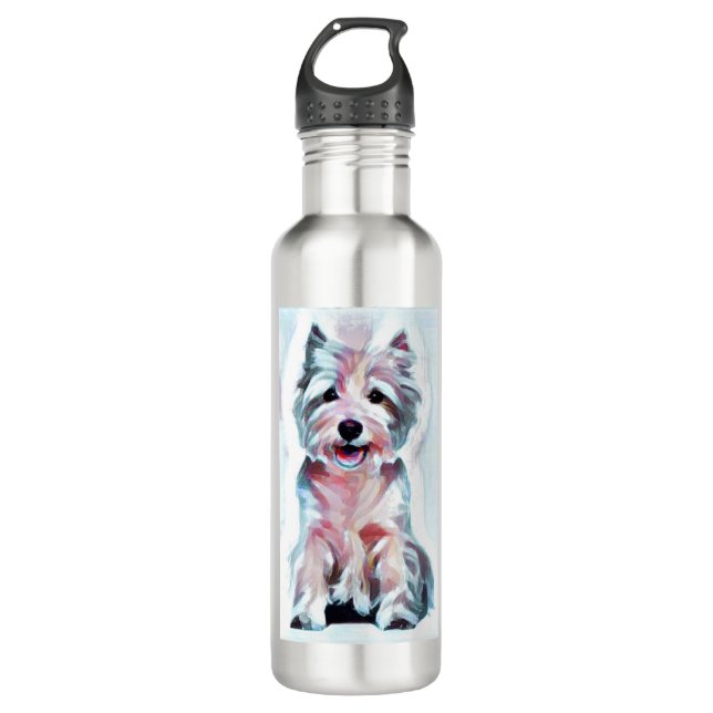 Westie Wonders Stainless Steel Water Bottle (Front)