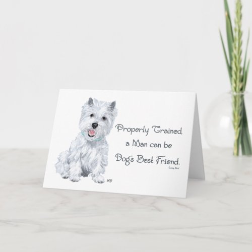 Westie Words of Wisdom Card