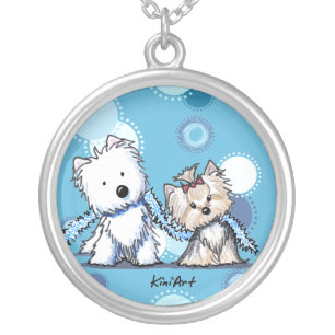 Westie & Yorkie Terriers Necklace