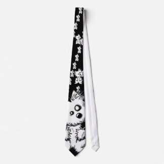 Westie Zombie Dog Neck Tie