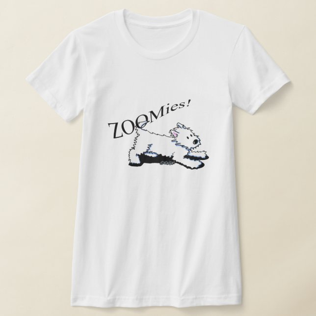 Westie Zoomies Women's Hanes Nano T-Shirt (Laydown)
