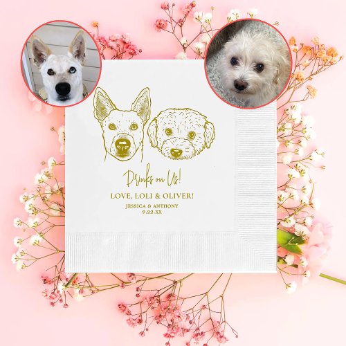 Westiepoo  Jindo Dog Personalized Drinks on Us Napkins