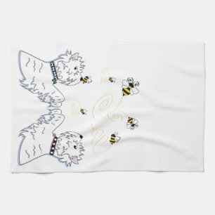 Westies and Bees Towel