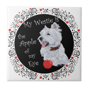 Westies Apple of My Eye TILE