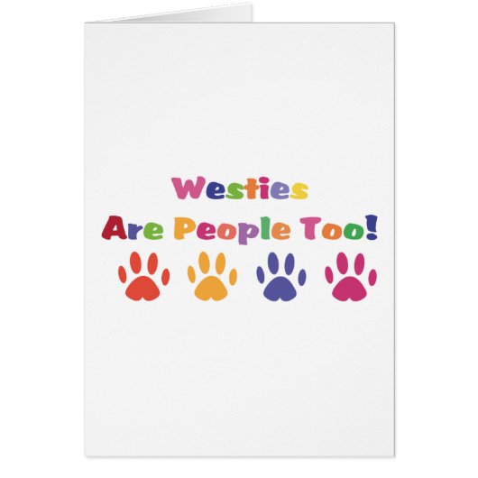 Westies Are People Too Cards (Front)