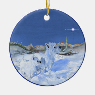 Westies Christmas Ornament