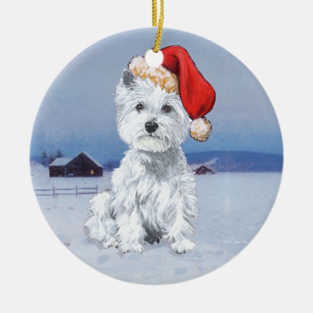 Westies Christmas Ornament (Front)