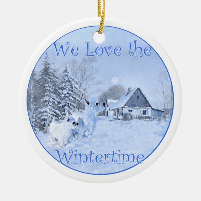 Westies Christmas Ornament (Front)