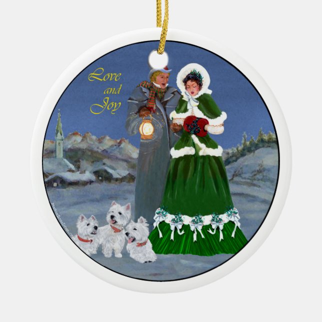 Westies Christmas Ornament (Front)