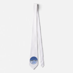 Westies in the Snow Neck Tie