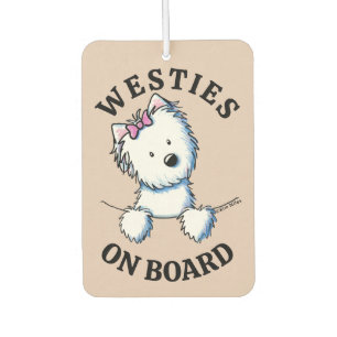 Westies On Board Air Freshener