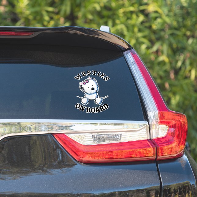 WESTIES ON BOARD Sticker (Car Side)