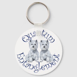 Westies Quantum Entanglement Keychain