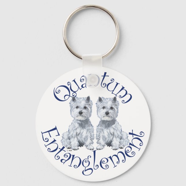 Westies Quantum Entanglement Keychain (Front)