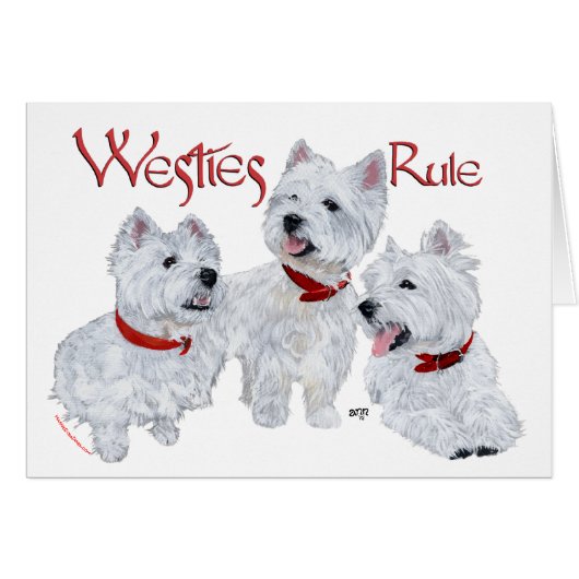 Westies Rule! Cards (Front Horizontal)