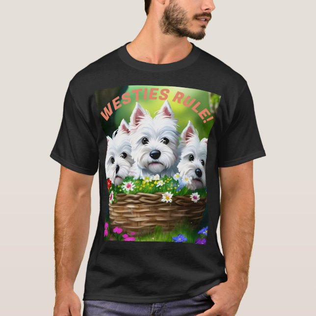 Westies Rule! T-Shirt (Front)