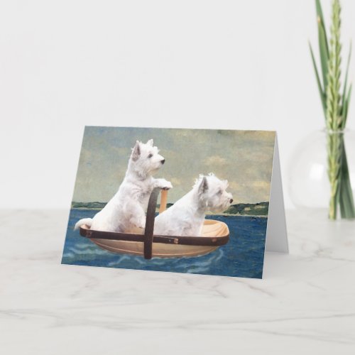 Westies Set Sail Card