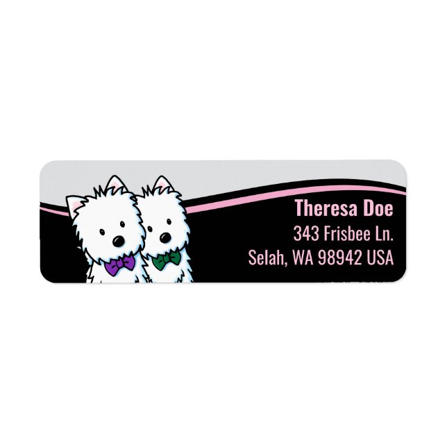 Westies Wave Address Label (Front)