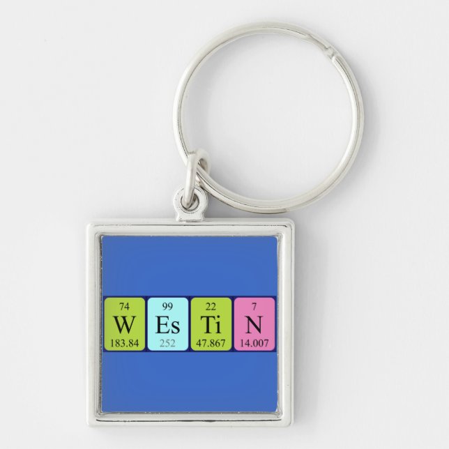Westin periodic table name keyring (Front)