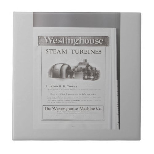 Westinghouse steam turbine  ceramic tile