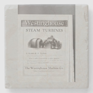 Westinghouse steam turbine ceramic tile trivet stone coaster