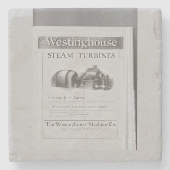 Westinghouse Steam Turbine  Ceramic Tile Trivet Stone Coaster by stanrail at Zazzle