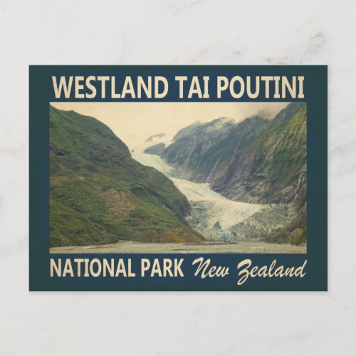 Westland Tai Poutini National Park New Zealand Postcard