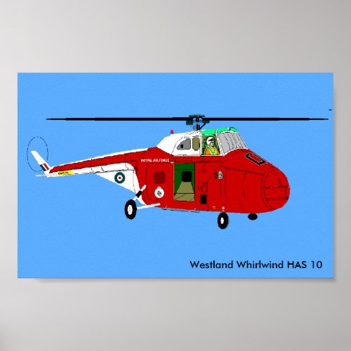 Westland Whirlwind HAS 10 Poster