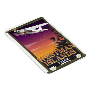 Westman Islands Iceland travel poster Magnet