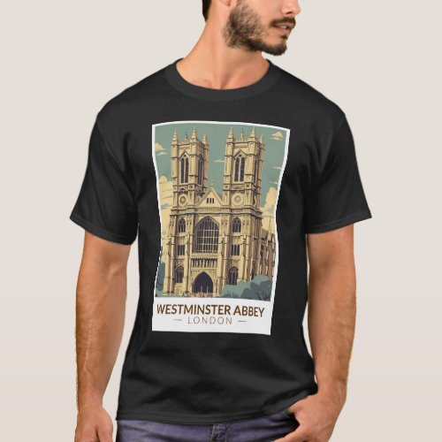 Westminster Abbey England Travel Art Vintage T_Shirt