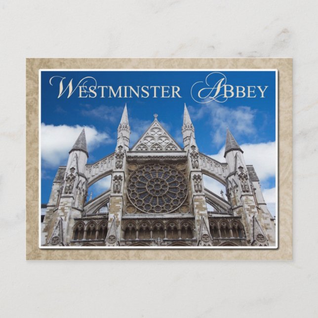 Westminster Abbey, London, England Postcard (Front)