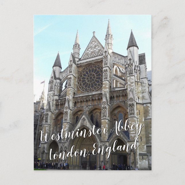 Westminster Abbey — London, England   Postcard (Front)