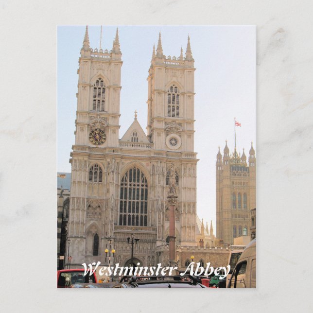 Westminster Abbey London UK postcard (Front)