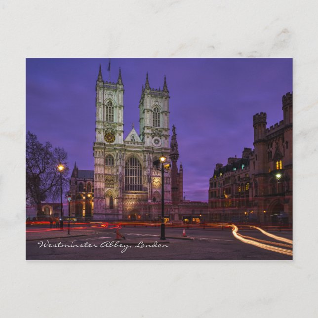 Westminster Abbey, London UK Postcard (Front)