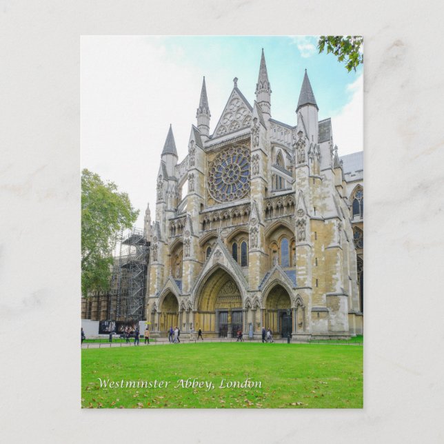 Westminster Abbey London UK Postcard (Front)