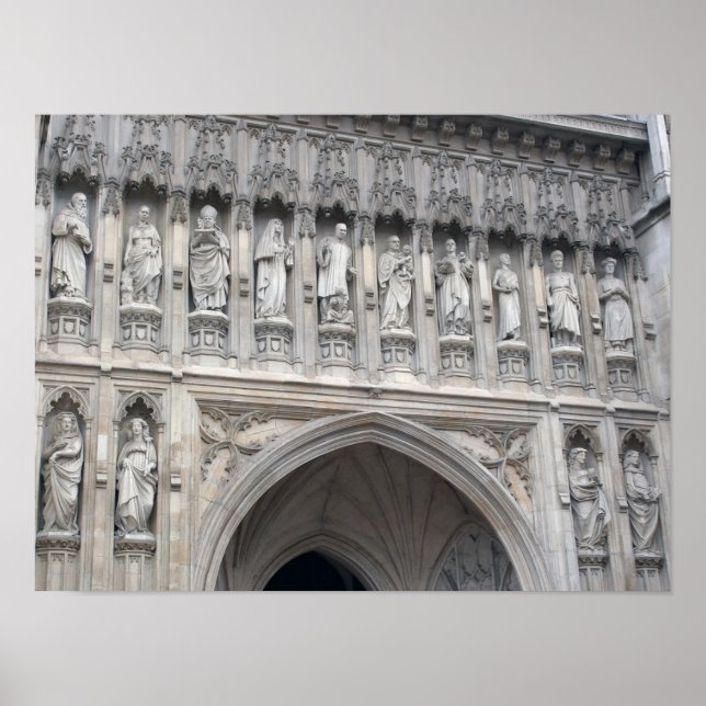 Westminster Abbey Statues Poster (Front)