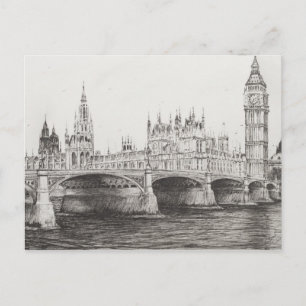 Westminster Bridge London UK. 30/10/2006 Postcard
