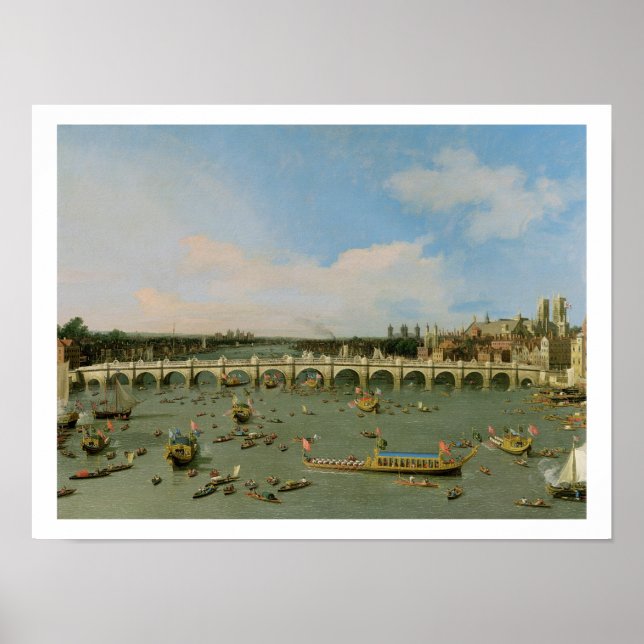 Westminster Bridge, London, With the Lord Mayor's Poster (Front)