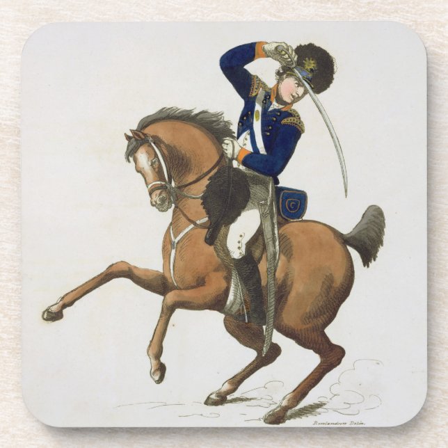 Westminster Cavalry Volunteer, plate 4 from 'Loyal Beverage Coaster (Front)