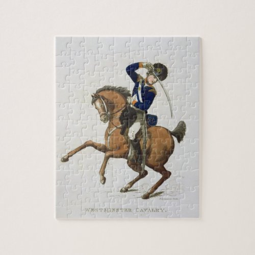 Westminster Cavalry Volunteer plate 4 from Loyal Jigsaw Puzzle