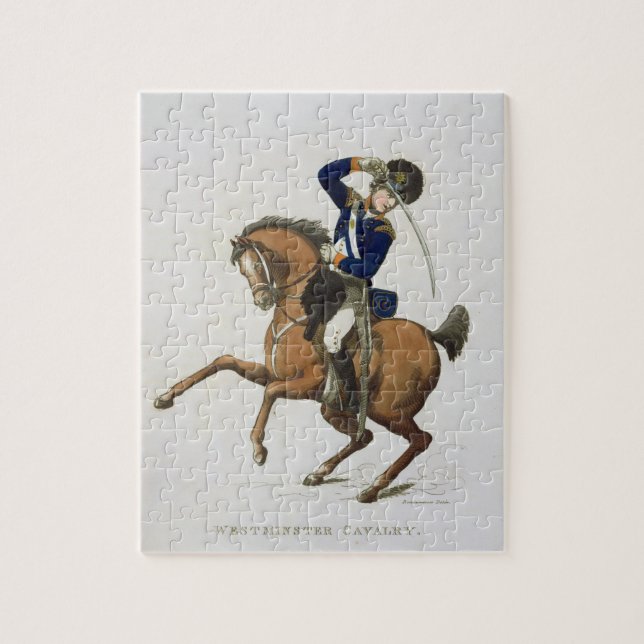 Westminster Cavalry Volunteer, plate 4 from 'Loyal Jigsaw Puzzle (Vertical)