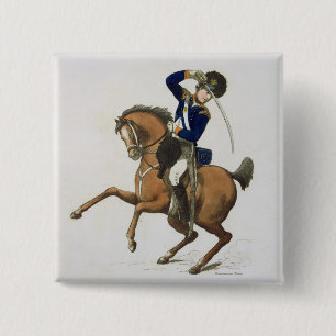 Westminster Cavalry Volunteer, plate 4 from 'Loyal Pinback Button