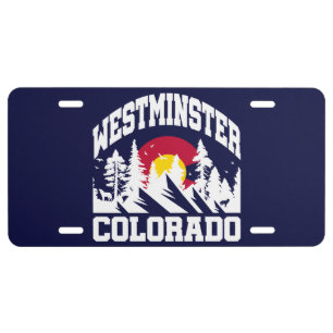 Westminster,Colorado License Plate