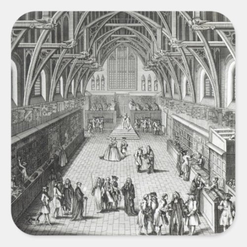 Westminster Hall The First Day of Term Square Sticker