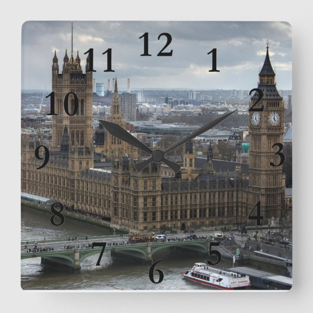 Westminster Square Wall Clock (Front)